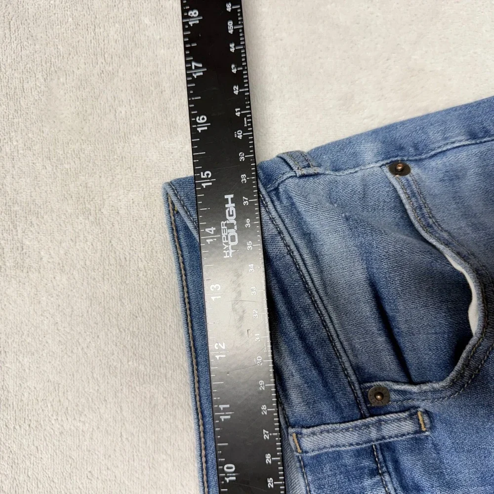 Lucky Brand‎ Sweet Mid Rise Straight Jeans Blue Distressed Denim 6/28 R